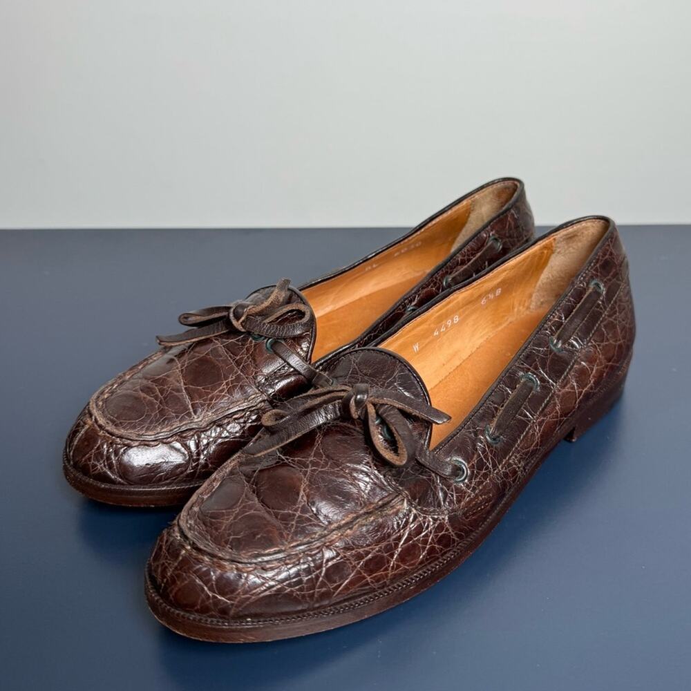 Vintage Ralph Lauren alligator skin loafer